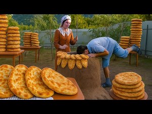 Building a Clay Tandoor Oven & Baking Traditional Bread for Breakfast