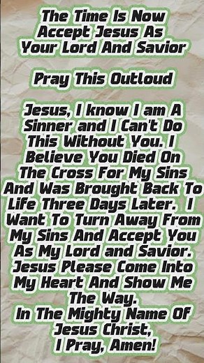 Simple Salvation Prayer