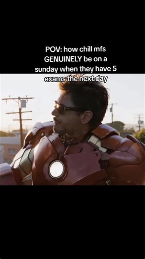 How Chill People Are on a Sunday Before Exams