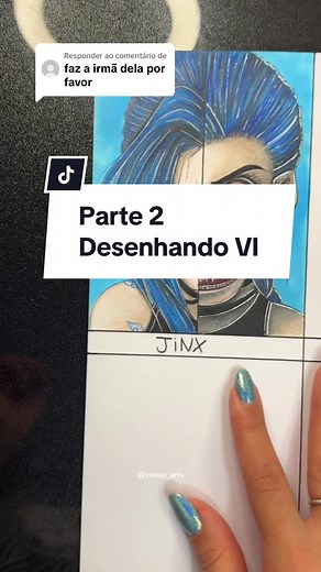 Respondendo a @ VI - Drawing 💖💖💖 #art #drawing #arcane #arcaneleagueoflegends #vi
