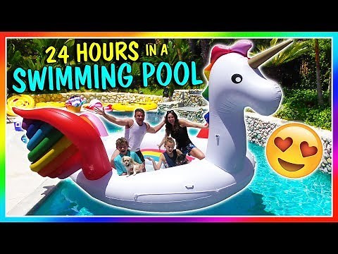 24 HOURS IN OUR SWIMMING POOL | We Are The Davises