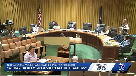 Nebraska bill would raise teacher salary base to 50K, overhauls state education funding system