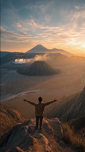 Mystical Sunrise at Mount Bromo ⛰✨ Indonesia’s Hidden Paradise