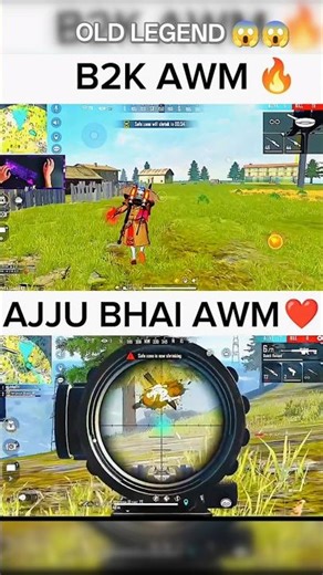 B2K VS AJJU BHAI 😨 AWM GAMEPLAY 👽 FREE FIRE 🔥 #ajjubhai #b2k #freefire
