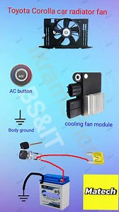 Toyota Vehicle Fan Wiring Diagram 👨🏻‍🔧 #knowledgeispower | Matech Car Aircon