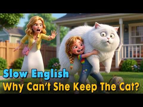 Why Can’t She Keep The Cat? | Easy English Listening Practice Story (A1-A2 Level)