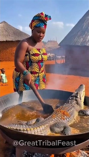 She Dropped a WHOLE Crocodile Into Boiling Oil… Then Shared It With Her Daughter! 😱🔥