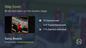 Step Down achievement in Gang Beasts