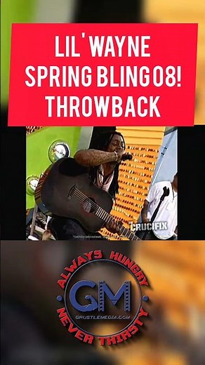 #lilwayne super throwback! live at Spring Bling 08 #cashmoneyrecords #hiphop