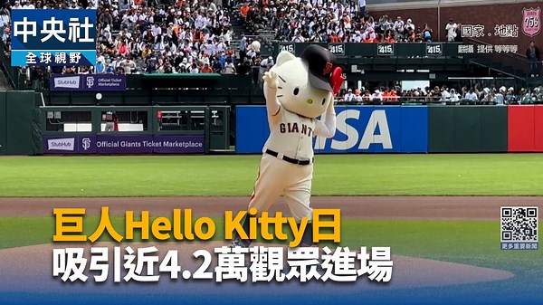 巨人Hello Kitty日 吸引近4.2萬觀眾進場