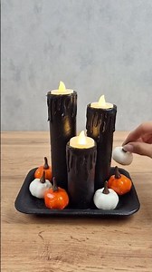 ✨ Luminous Halloween Candle Holder - Easy Recycled Paper Roll Craft