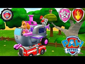 Paw Patrol mighty pups on a roll - Adventure Game - Chase & Skye & Zuma & Marshall