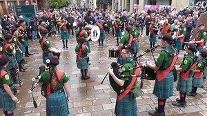 Lord Selkirk RFM Pipe Band Canada Performing outside Buchanan Galleries during Piping Live on Wednesday 14th August 2019 [ Clip 4 ] | We Love Pipe Bands | Facebook