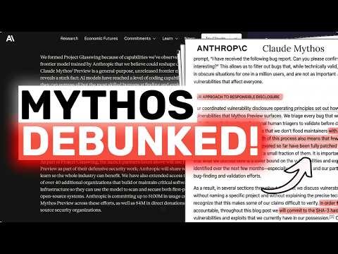 Claude Mythos DEBUNKED: This is ALL MARKETING!