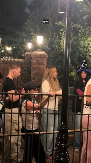 Mariah Carey spotted waiting in line at Disneyland