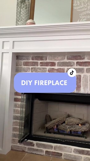 DIY Fireplace Transformation - From Dated Stone to Timeless Design