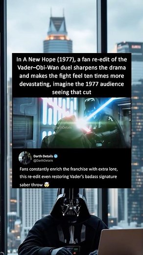 Vader vs Obi-Wan Fan Re-Edit Lightsaber Duel | A New Hope (1977)