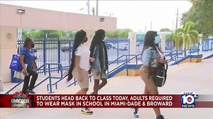 10K views · 38 reactions | LOCAL 10 RIGHT NOW! Students head back to class today as all adults are required to mask up in Miami-Dade, and visitors and vendors are required to in Broward, and a man has been arrested on accusations that he tried to strangle a woman at a Miami bus stop. Local 10’s Eric Yutzy has the latest. | WPLG Local 10 | Facebook