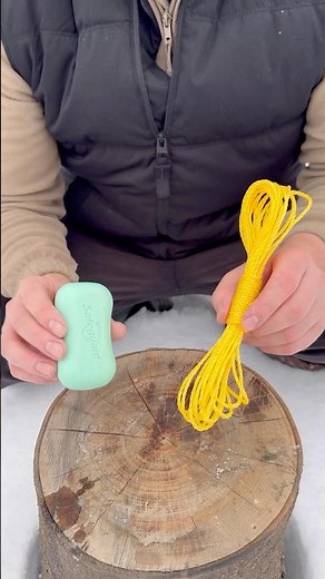 Soap+rope=life hack #experiment #bushcraft