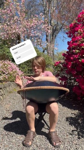 My new theme song- Fast or Slow? #soniclogo #handpan #kidmusician