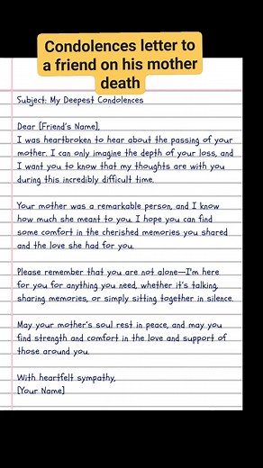 402K views · 1.9K reactions | Condolences letter writing idea part_73 #condolences #condolenceletter | English Class | Facebook