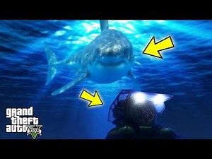 MEGALODON ENCONTRADO NO MAR DO GTA 5!!! (Monstro Secreto) GTA V Easter EGG