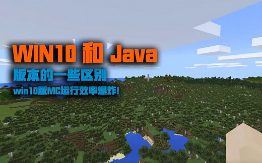 【米洛】Win10版和Java版本的Mc一些小区别丨Minecraft 我的世界