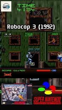 RoboCop 3 (1992) — SNES | 3 Minutes Gameplay
