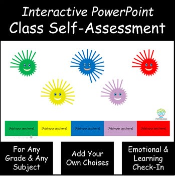 Instant Check-In | Interactive PowerPoint | Editable Class Self-Assessment Templ