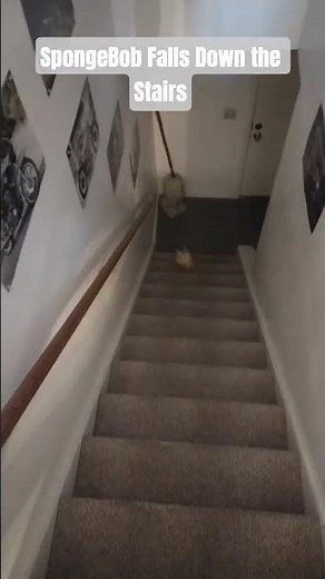 SpongeBob Falling Down the Stairs #spongebob #stairs