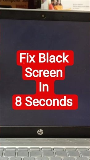 Fix Black Screen Problem, Solved in 8 Seconds