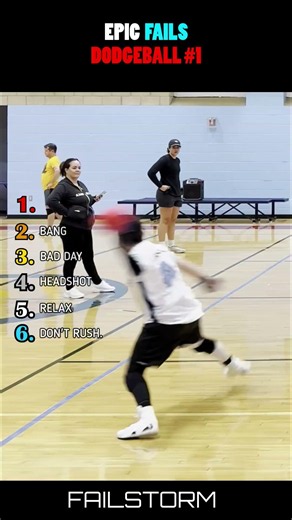 When Dodgeball Goes WRONG 😂 #fails #sports #funny