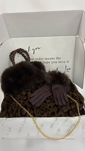 1K views · 82 reactions | Hudson coat, Aurora bag & fur gloves all in brown❤️ | Lindy Loo’s Boutique | Facebook