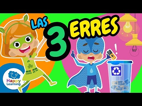 🌍 Las 3 R: Reducir, Reutilizar, Reciclar | ¡Cuidemos el Planeta! | ‪@HappyLearningES‬