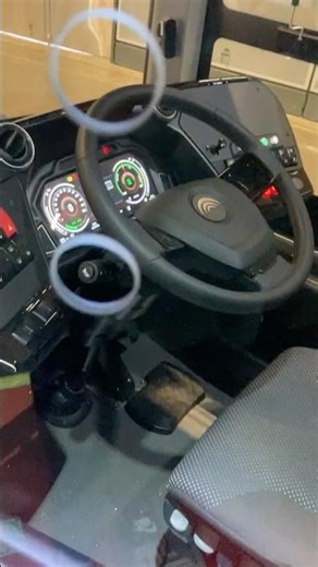 Yutong U18 Articulated Electric Bus - Driver Cab Interior View