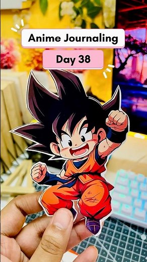 Anime Journaling day 38: Aesthetic Goku Journaling