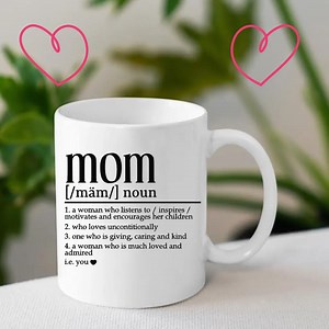Mom Definition SVG File - Digital Vinyl Cut Design for Cricut & Silhouette, Mother’s Day Gift Craft, DIY Gifts for Mom"
