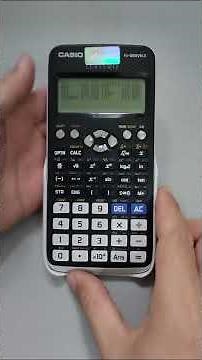 Hướng dẫn kiểm tra pin máy tính Casio fx-580 VN X