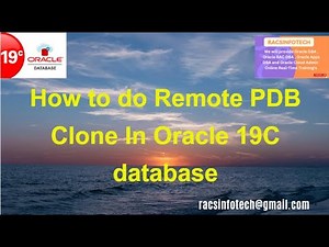 How to Clone Local PDB from Remote PDB In Oracle 19C database From Racsinfotech