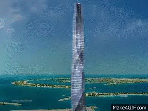 Dubai Rotating Tower on Make a GIF