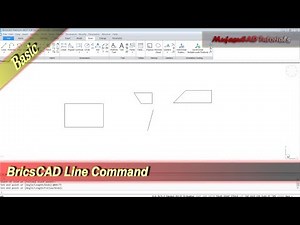 BricsCAD Line Command Basic Tutorial For Beginner