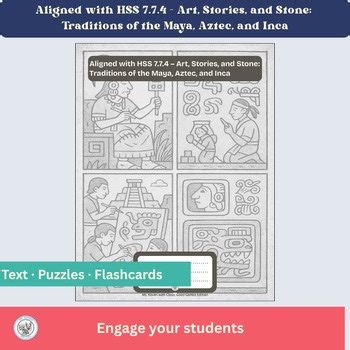 HSS 7.7.4 Puzzle Pack Art, Stories, & Stone: Traditions of the Maya, Aztec, Inca