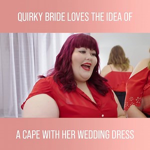 92K views · 2.1K reactions | Bride Natalie wants a unique and quirky dress for her wedding day and falls in love with the dress that Jo and Alison find for her! #CurvyBridesBoutique Watch full episodes on discovery+: https://bit.ly/3HfHr6e | Love Weddings | Facebook