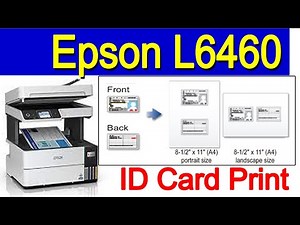 ID COPY Epson L6460 & ID card Setting All
