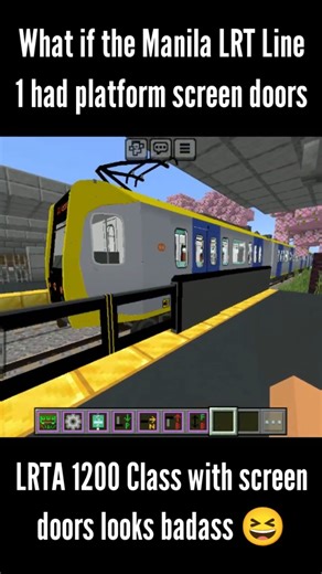 What if the Manila LRT Line 1 had platform screen doors? (Minecraft Bedrock Edition)
