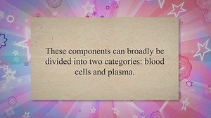 Components of Blood Blood Cells and Plasma