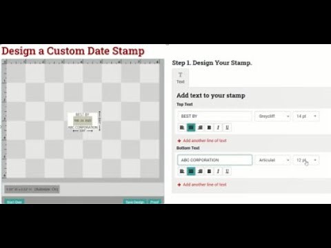How to Design a Custom Date Stamp Using TheStampMaker.com
