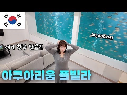 Korea's only underwater aquarium pool villa! 🐟 My own review (Gyeongju Trip ep. 2)