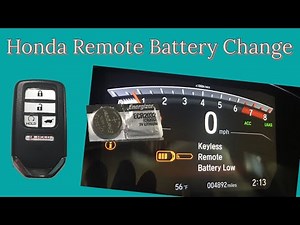 2018 Honda CRV How to Change Keyless Remote Battery