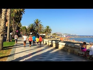 MÁLAGA WALK | Beach Promenade from Malagueta to Caleta Beaches | Spain